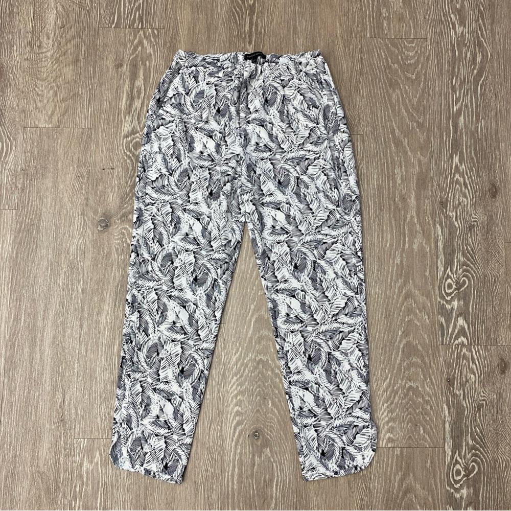 Banana Republic Black and White Patterned Joggers